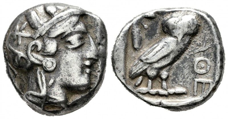Ática. Tetradracma-Tetradrachm. 480-407 a.C. Atenas. (Cy-2019). (Gc-2526). Anv.:...