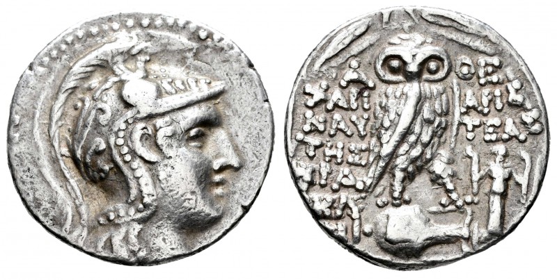 Ática. Tetradracma-Tetradrachm. 136-135 a.C. Atenas. (Cy-2040 similar). (S-2556)...
