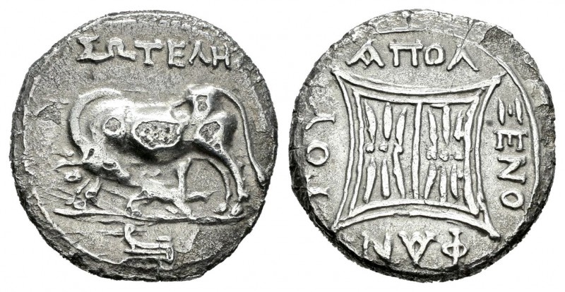 Illyria y Grecia Central. Apolonia Pontika. Victoriato. 229-104 a.C. (Cy-1749 si...