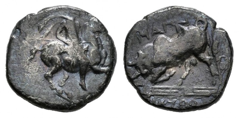 Jonia. Magnesia ad Maeandrum. Óbolo-Obol. 350-325 a.C. (SNG Cop-820). Anv.: Jine...