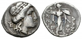 Tesalia. Thessalian League. Dracma-Drachm. 150 a.C. (BCD Thessaly-817). Ag. 3,87 g. MBC-. Est...50,00.