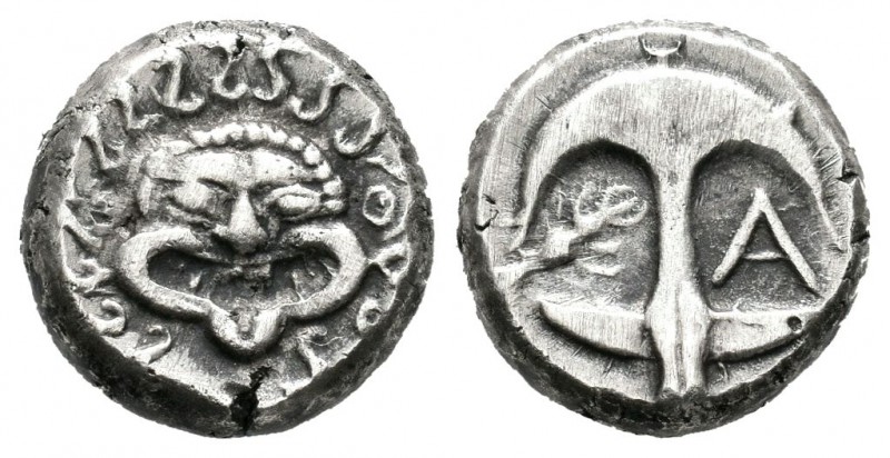 Tracia. Apolonia Pontika. Dracma-Drachm. 450-400 a.C. (Cy-1544). (S-1655). Anv.:...