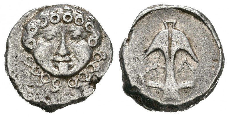 Tracia. Apolonia Pontika. Dracma-Drachm. 400-350 a.C. Tracia. (Se-1655). Anv.: C...