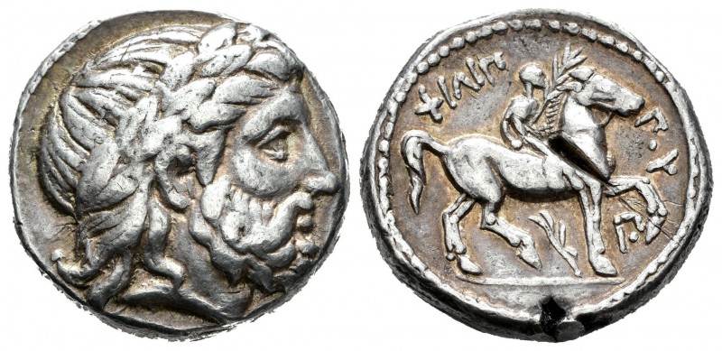 Imperio Macedonio. Filipo II. Tetradracma-Tetradrachm. 356-336 a.C. Amphipolis. ...