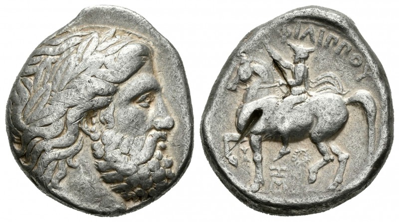 Imperio Macedonio. Filipo II. Tetradracma-Tetradrachm. 352-336 a.C. Amphipolis. ...