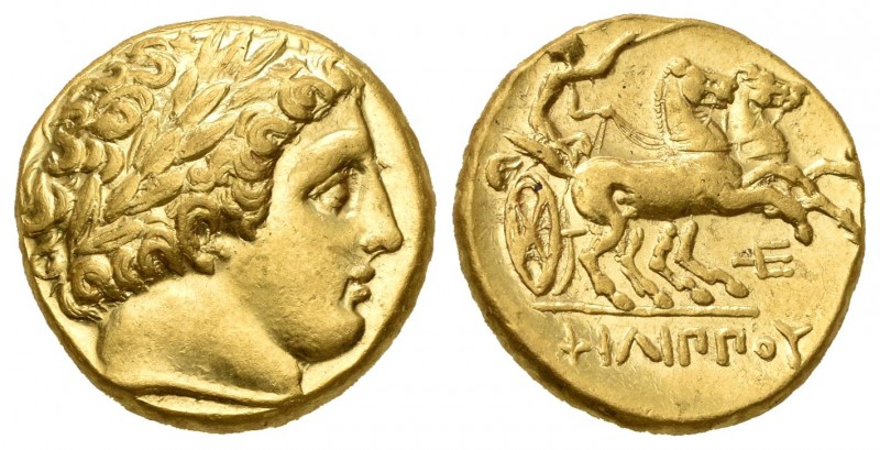 Imperio Macedonio. Filipo II. Estátera-Stater. 352-336 a.C. Macedonia. (Gc-6663)...
