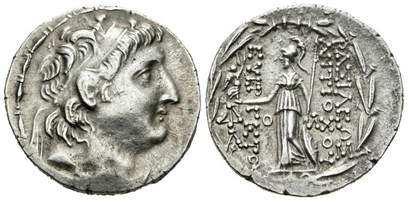 Imperio Seleucida. Antioco VII. Tetradracma-Tetradrachm. 138-129 a.C. (Gc-7092)....