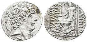 Imperio Seleucida. Filipo I Filadelfo. Tetradracma-Tetradrachm. 93-83 a.C. Antioquía. (Sng-2813). Anv.: Busto diademado a derecha. Rev.: Zeus sentado ...
