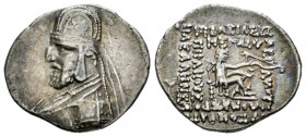 Imperio Parto. Mithradates III. Dracma-Drachm. 87-80 a.C. Rhagae. (Shelwood-31). Ag. 4,10 g. MBC/MBC+. Est...35,00.