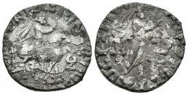 Indoescitas. Azes II. Dracma-Drachm. 35 a.C. Ag. 9,25 g. Oxidaciones. BC. Est...15,00.