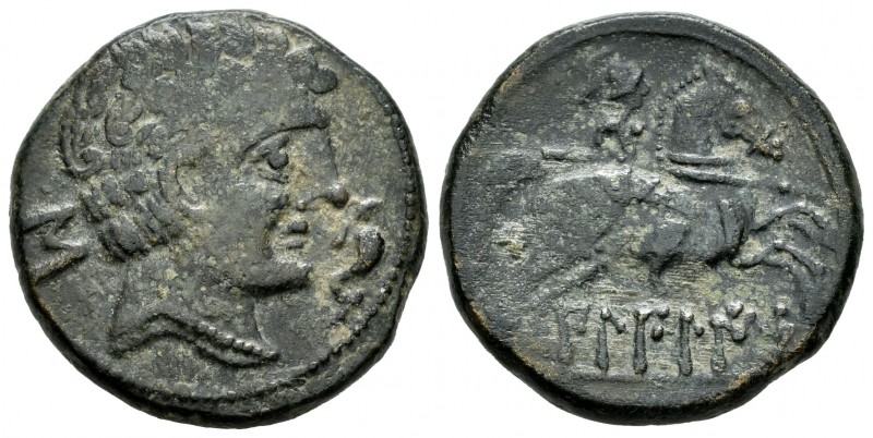 Bilbilis. As. 120-30 a.C. Calatayud (Zaragoza). (Acip-1569). (C-2). (Abh-254). A...