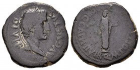 Cartagonova. Semis. 27 a.C.-14 d.C. Cartagena (Murcia). (Abh-593). (Acip-3140). Ae. 6,99 g. Época de Augusto. BC+. Est...40,00.