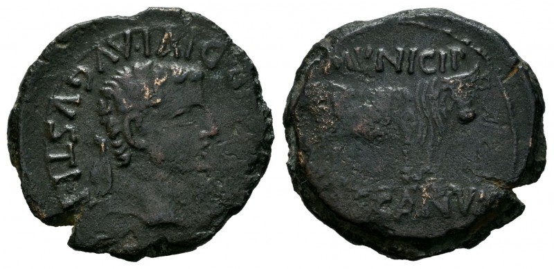 Cascantum. Semis. 14-36 d.C. Cascante (Navarra). (Abh-693). (Acip-3160). Rev.: T...
