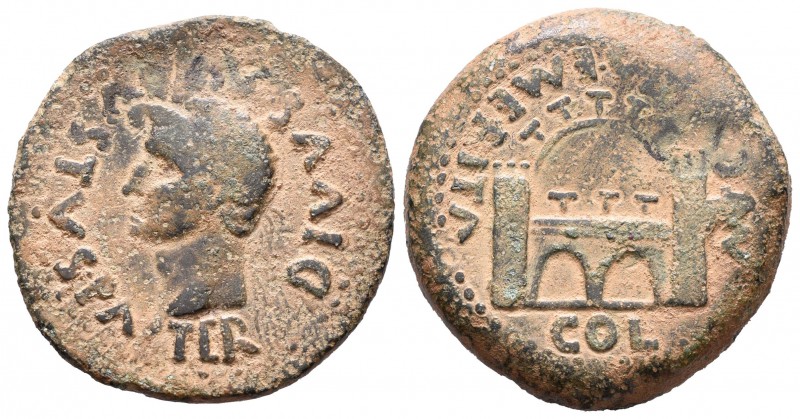 Emerita Augusta. As. 14-36 d.C. Mérida (Badajoz). (Abh-no cita). (Acip-3391a). A...