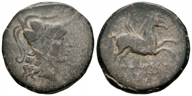 Untikesken. As. 130-90 a.C. Ampurias (Girona). (Abh-1200). (Acip-933). (C-11). A...