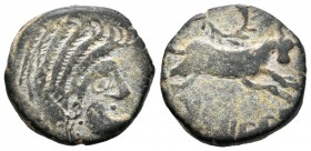 Neronken. As. Siglo II a.C. Narbona (Francia). (Vill-437.1). Ae. 7,09 g. Rara. MBC-. Est...120,00.