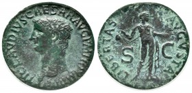 Claudio I. As. 42 d.C. Roma. (Spink-1860). Rev.: LIBERTAS AVGVSTA SC. Ae. Encapsulada por ANACS como VF 20. Est...75,00.