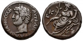 Adriano. Tetradracma-Tetradrachm. 132-3 d.C. Alejandría. (Spink-3740). Anv.: Busto laureado de Adriano a izquierda, alrededor leyenda. Rev.: Nilo recl...
