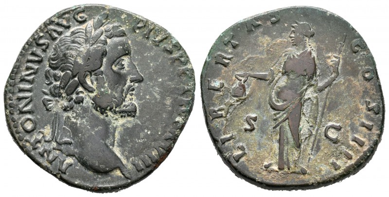 Antonino Pío. Sestercio-Sestertius. 154-155 d.C. Roma. (Spink-4192). (Ric-929). ...