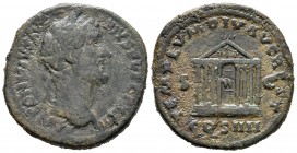 Antonino Pío. Sestercio-Sestertius. 158-159 d.C. Roma. (Spink-4235). (Ric-1004). Anv.: ANTONINVS AVG PIVS P P TR P XXII. Cabeza del emperador laureada...