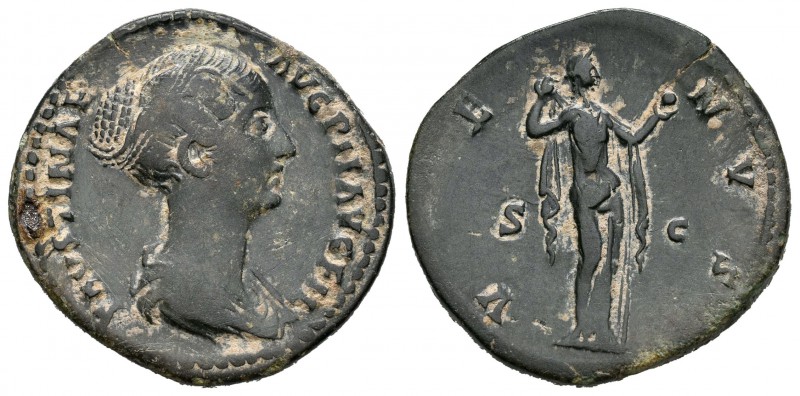 Faustina Hija. As. (Spink-no cita). (Ch-257). (Ric-1410c). Rev.: VENVS SC. Venus...