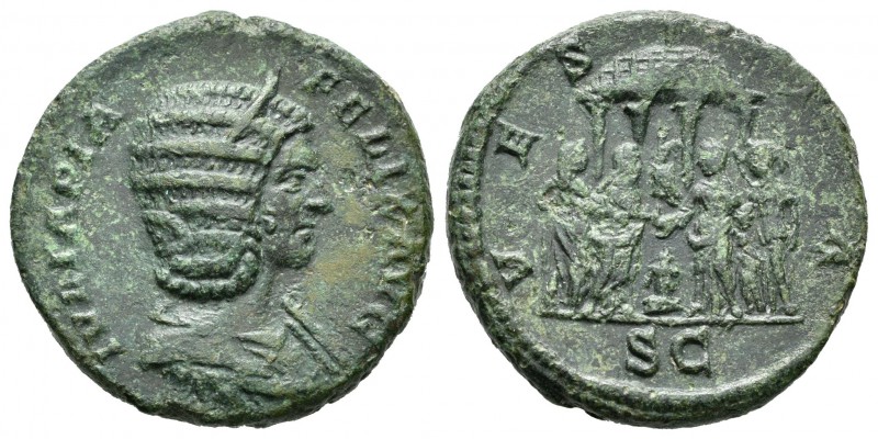 Julia Domna. Dupondio-Dupondius. 214 d.C. Roma. (Spink-7137). (Ric-607). Rev.: V...