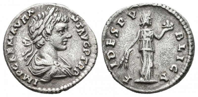 Caracalla. Denario-Denarius. 198 d.C. Roma. (Spink-6801). (Ric-24a). (Se-82). Re...