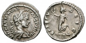 Caracalla. Denario-Denarius. 199 d.C. Laodicea. (Spink-6889). (Ric-341a). Rev.: SPES PVBLICA. Ag. 3,39 g. MBC+. Est...45,00.