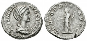 Plautilla. Denario-Denarius. 202 d.C. Roma. (Spink-7065). (Ric-363). Rev.: CONCORDIA AVGG. Ae. 3,21 g. MBC+/MBC. Est...70,00.
