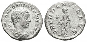 Eliogábalo. Denario-Denarius. Roma. (Spink-7501). Rev.: ABVNDANCIA AVG. Estrella en el campo. Ag. 2,99 g. MBC-. Est...30,00.