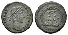 Constancio II. Centenional. 342-6 d.C. Antioquía. (Spink-18076). (Ric-521). Rev.: VOT / XX / MVLT / XXX. Ae. 2,29 g. MBC. Est...15,00.