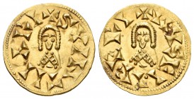 Suinthila (621-631). Tremissis. Eliberri (Granada). (Cnv-288.38). Anv.: +SVINTH·AR. Rev.: +MYSEI·IBERI. Au. 1,39 g. EBC. Est...500,00.