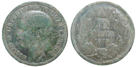 Serbia; 10Para 1879; AE 30mm; 9,76gr