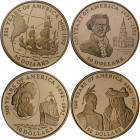 Cook Inseln: 6 x 50 Dollars Goldmünzen 1991 - 1993 der Serie 500 Jahre Amerika. Dabei Christoph Kolumbus (KM# 145), Robert de la Salle (KM# 176), John...