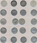 Indien: British India: Lot 8 x 1 Rupie Münzen mit Victoria, Edward und Georg. Dabei noch 2 x 1 Rupie der Prinzenstaaten. Zusammen 10 Münzen.
 [differ...