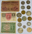 Alle Welt: Tüte mit 15 Münzen, davon 4 x 5 Reichsmark Hindenburg.
 [differenzbesteuert]
Gebotslos, Zuschlag zum Höchstgebot!
