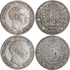 Preußen: Friedrich Wilhelm III. 1797-1840: 2 x Taler 1824 A, AKS 14, Jaeger 59. Gereinigt, sehr schön. Lot 2 Münzen.
 [differenzbesteuert]