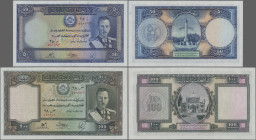 Afghanistan: Da Afghanistan Bank, pair with 50 and 100 Afghanis SH1318 (1939 ND), P.25 (aUNC) and P.26 (aUNC). Nice pair! (2 pcs.)
 [differenzbesteue...
