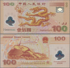 China: 100 Yuan 2000 P. 902 Polymer commemorative issue ”Year of the Dragon” in great original condition: UNC.
 [differenzbesteuert]