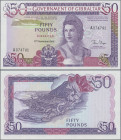 Gibraltar: Government of Gibraltar, 50 Pounds 27th November 1986, P.24 in perfect UNC condition.
 [differenzbesteuert]