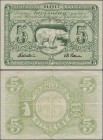 Greenland: Government of Greenland, 5 Kroner ND(1945), signatures Eske Brun & Ole Pedersen, P.15Aa, still nice with strong paper and bright colors, so...