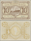 Greenland: Kongelige Grønlandske Handel, 10 Kroner ND(1953-67), P.19b, stronger vertical fold at center and a few minor spots, otherwise great origina...