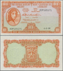 Ireland: Central Bank of Ireland, 10 Shillings 1968, P.63a, very soft vertical bend, otherwise perfect, Condition: aUNC/UNC.
 [differenzbesteuert]