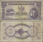 New Zealand: The Reserve Bank of New Zealand, 1 Pound 1934, P.155, still nice with slightly toned paper several folds and a few minor spots, Condition...