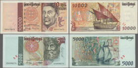 Portugal: Banco de Portugal, lot with 6 banknotes, series 1996-2000, comprising 500 Escudos 2000 (P.187c, UNC), 1.000 Escudos 1998 (P.188c, UNC), 2x 2...