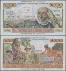 Réunion: Institut d'Émission des Départements d'Outre-Mer – REUNION, 100 Nouveaux Francs overprint on 5.000 Francs ND(1967-71), Signature Postel-Vinay...