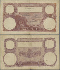 Romania: Banca Naţională a României, 100 Lei 16th February 1917, P.25a, very rare and seldom offered banknote with watermark light and dark half spher...