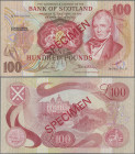 Scotland: Bank of Scotland, 100 Pounds 6th December 1971 SPECIMEN, signatures: Polwarth & Walker, P.115as in UNC condition.
 [differenzbesteuert]