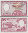 Scotland: National Commercial Bank of Scotland Ltd., 20 Pounds 16th September 1959, P.267, very low serial # A005009, almost perfect condition, just a...