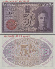 Southern Rhodesia: Southern Rhodesia Currency Board, 5 Shillings 1st January 1943 SPECIMEN, P.8as, red overprint and stamp ”Specimen of No Value”, in ...